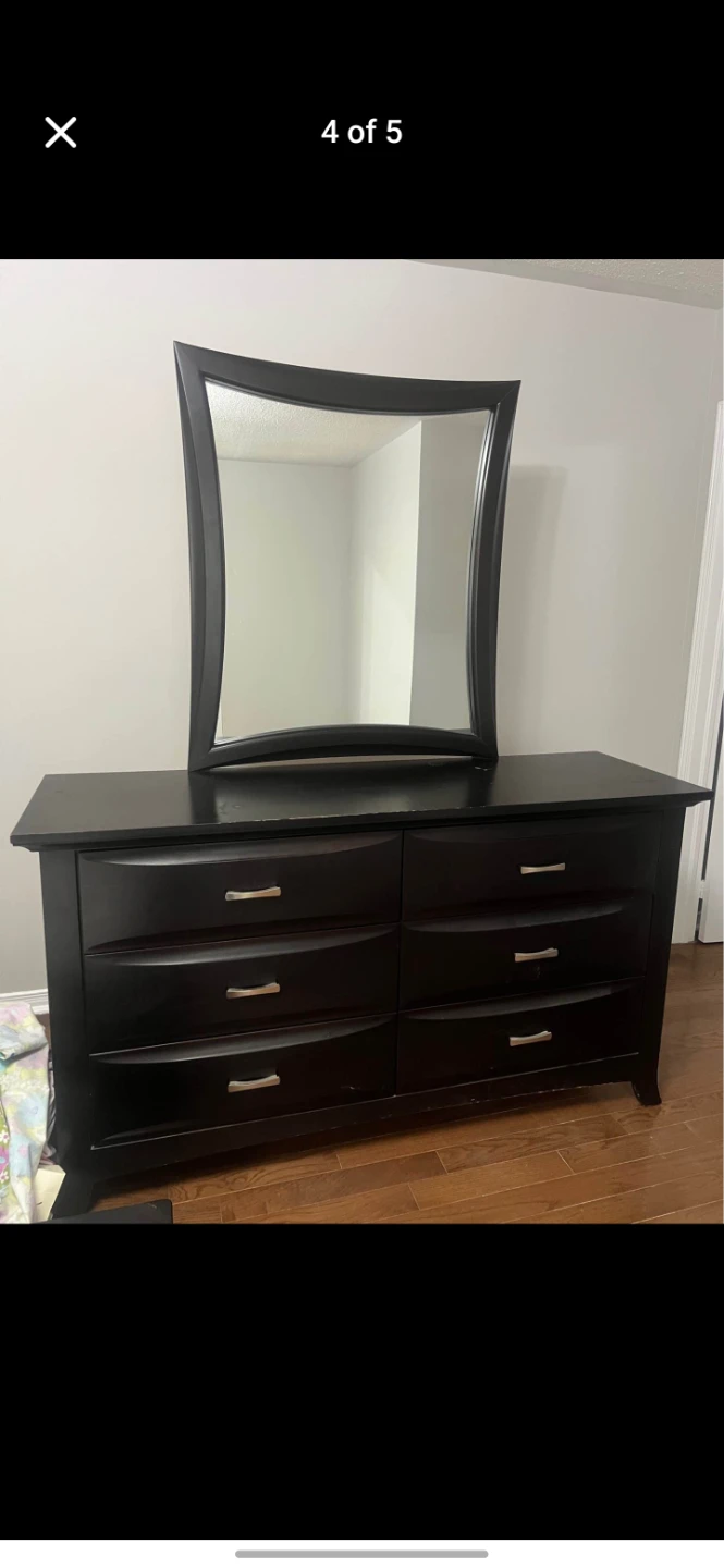 Dark Wood Bedroom Set - photo 4