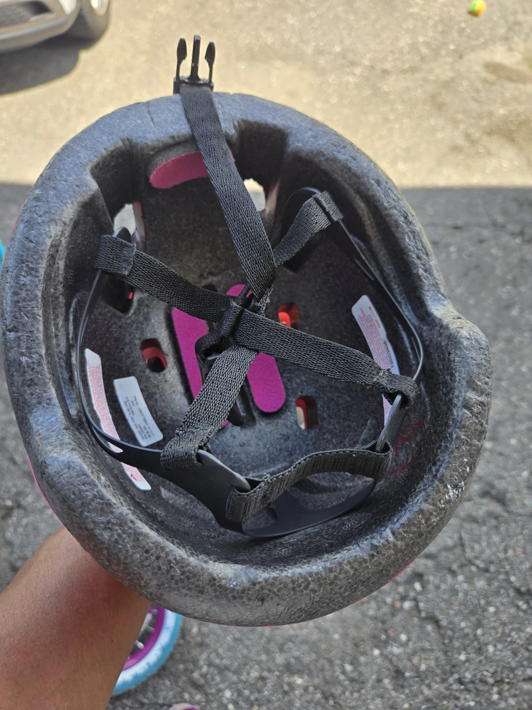 Kids Pink Bicycle Helmet - photo 2