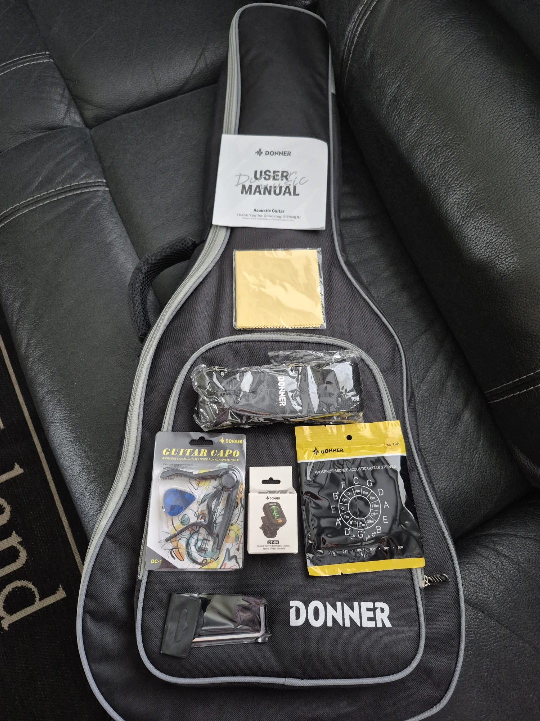 Donner Acoustic Guitar Starter Pack with Accessories - photo 4