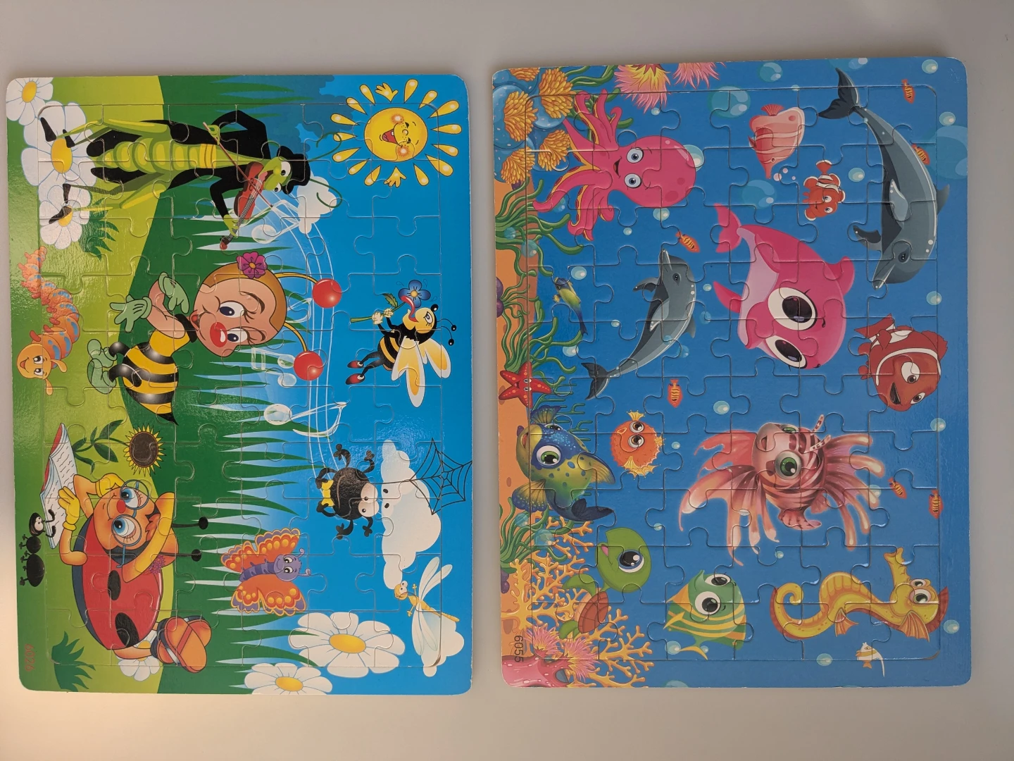 Set of 6 kids wooden puzzles - photo 4