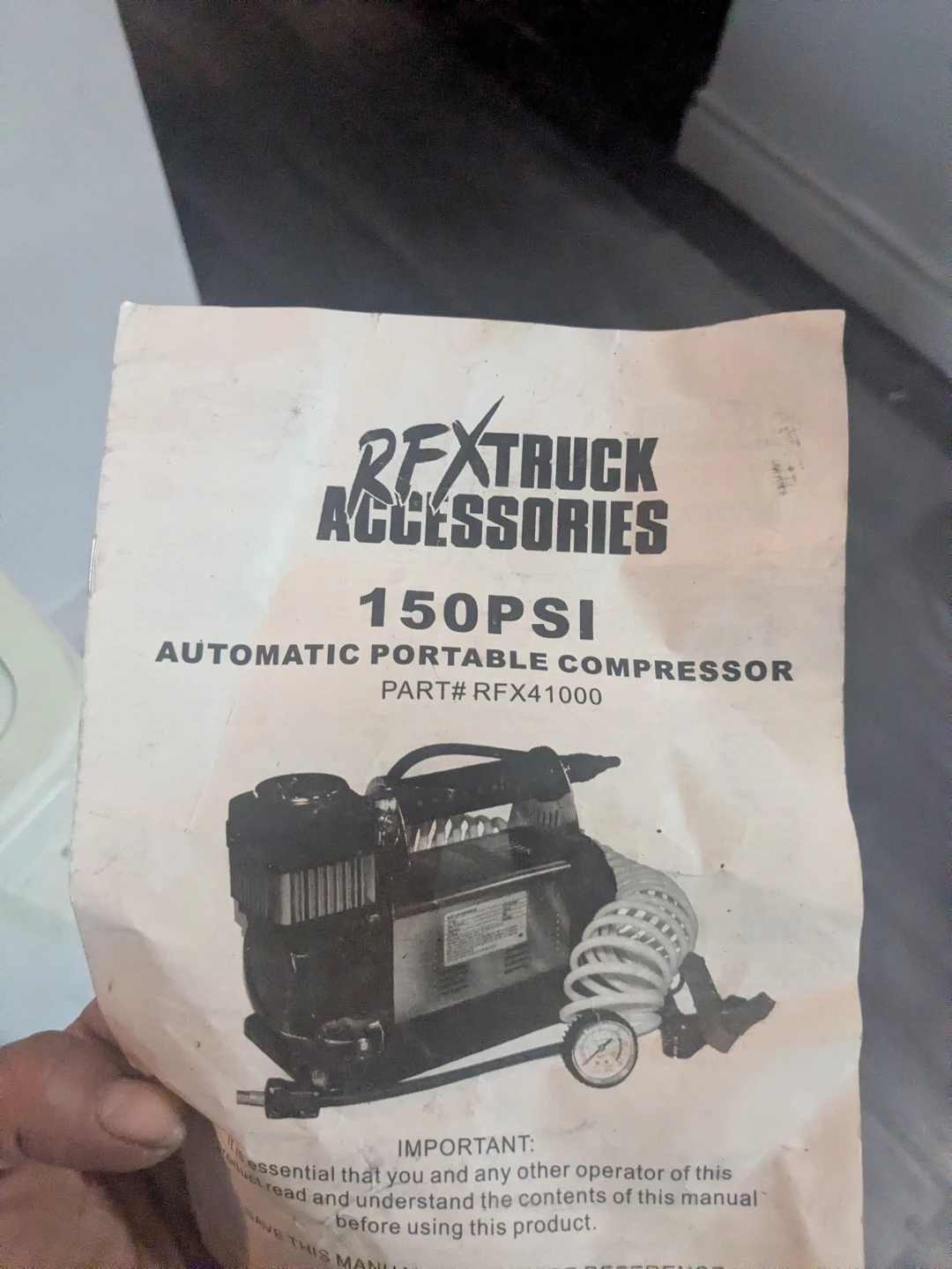 RFX Truck Accessories 150PSI Automatic Portable Air Compressor