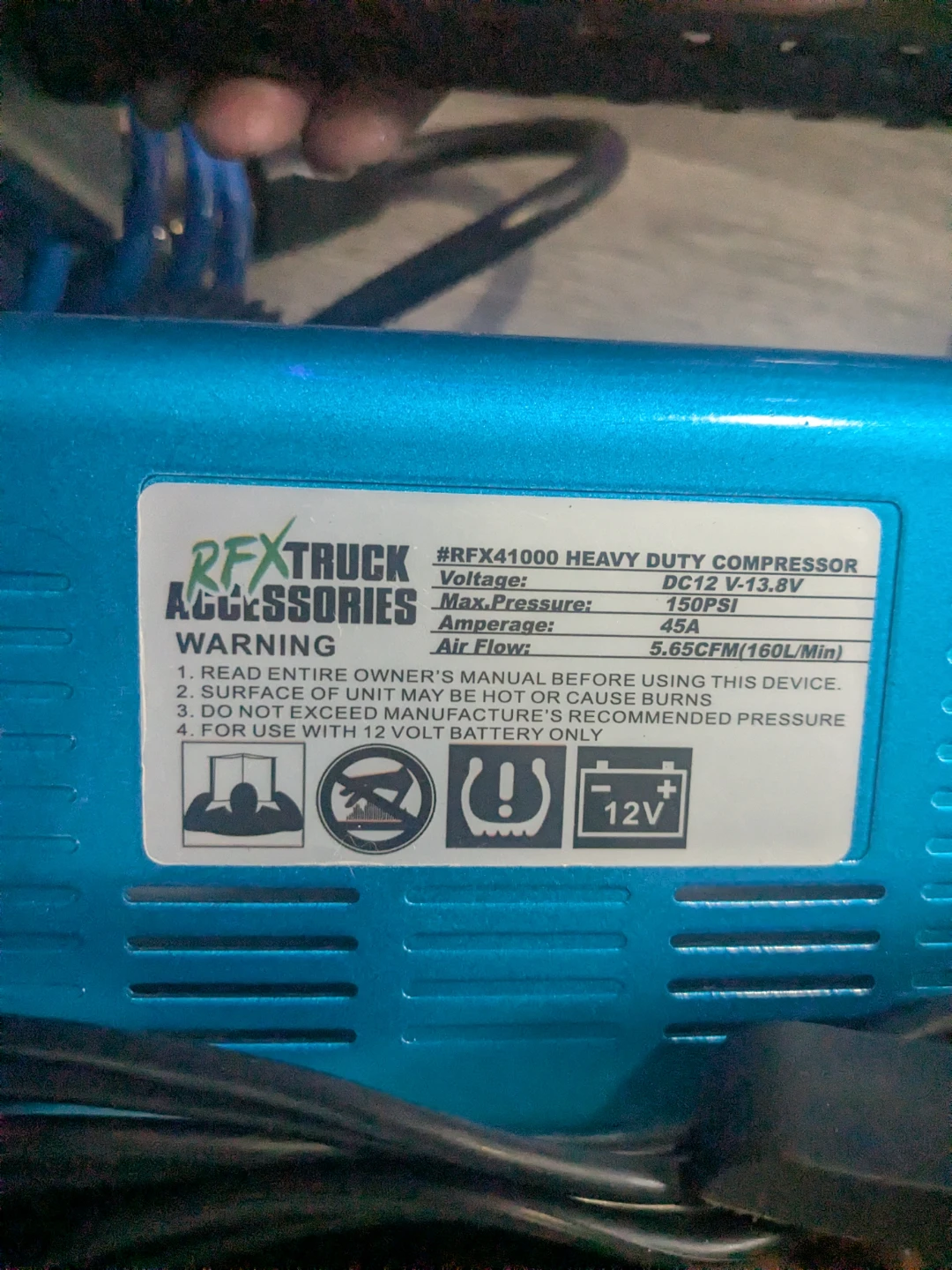 RFX Truck Accessories 150PSI Automatic Portable Air Compressor - photo 3