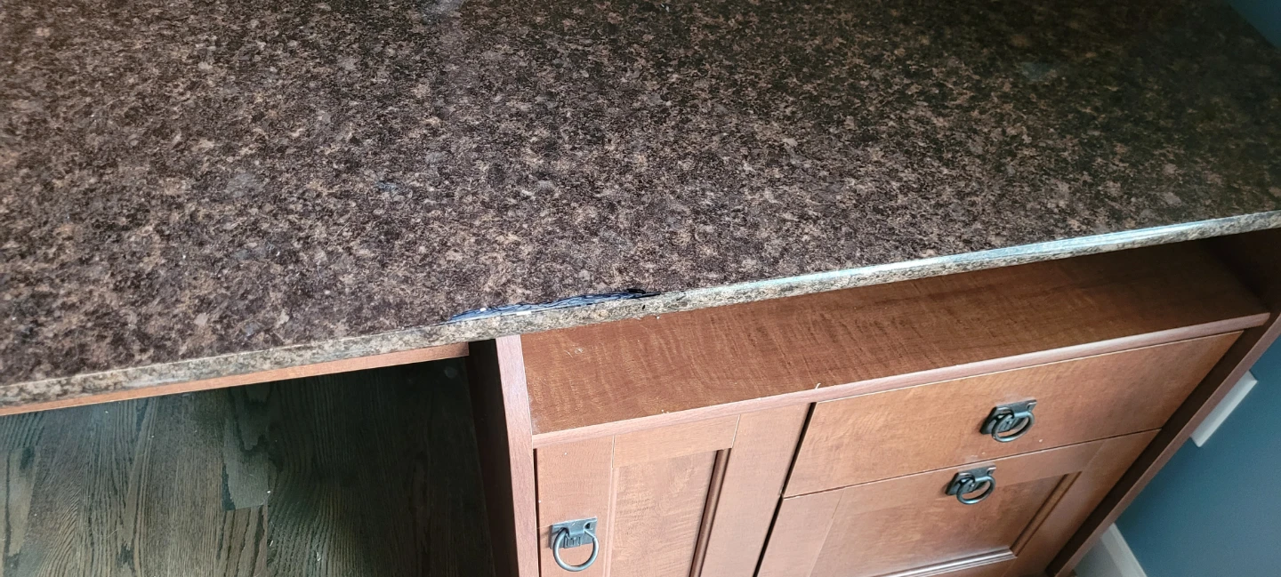 Wooden Desk with Hutch and Granite Top - photo 2