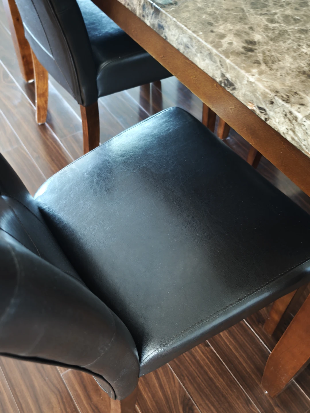 Moving Sale - Marble top dining table with 4 chairs - photo 3