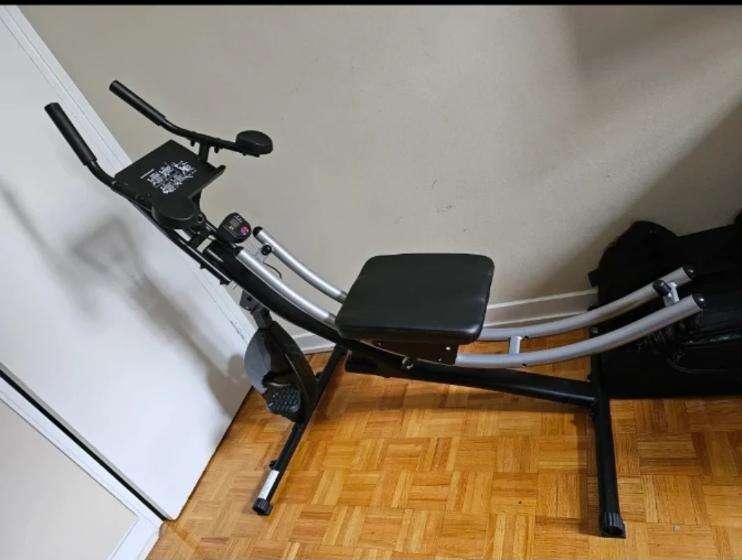 2-in-1 Bike & Abs Roller Machine