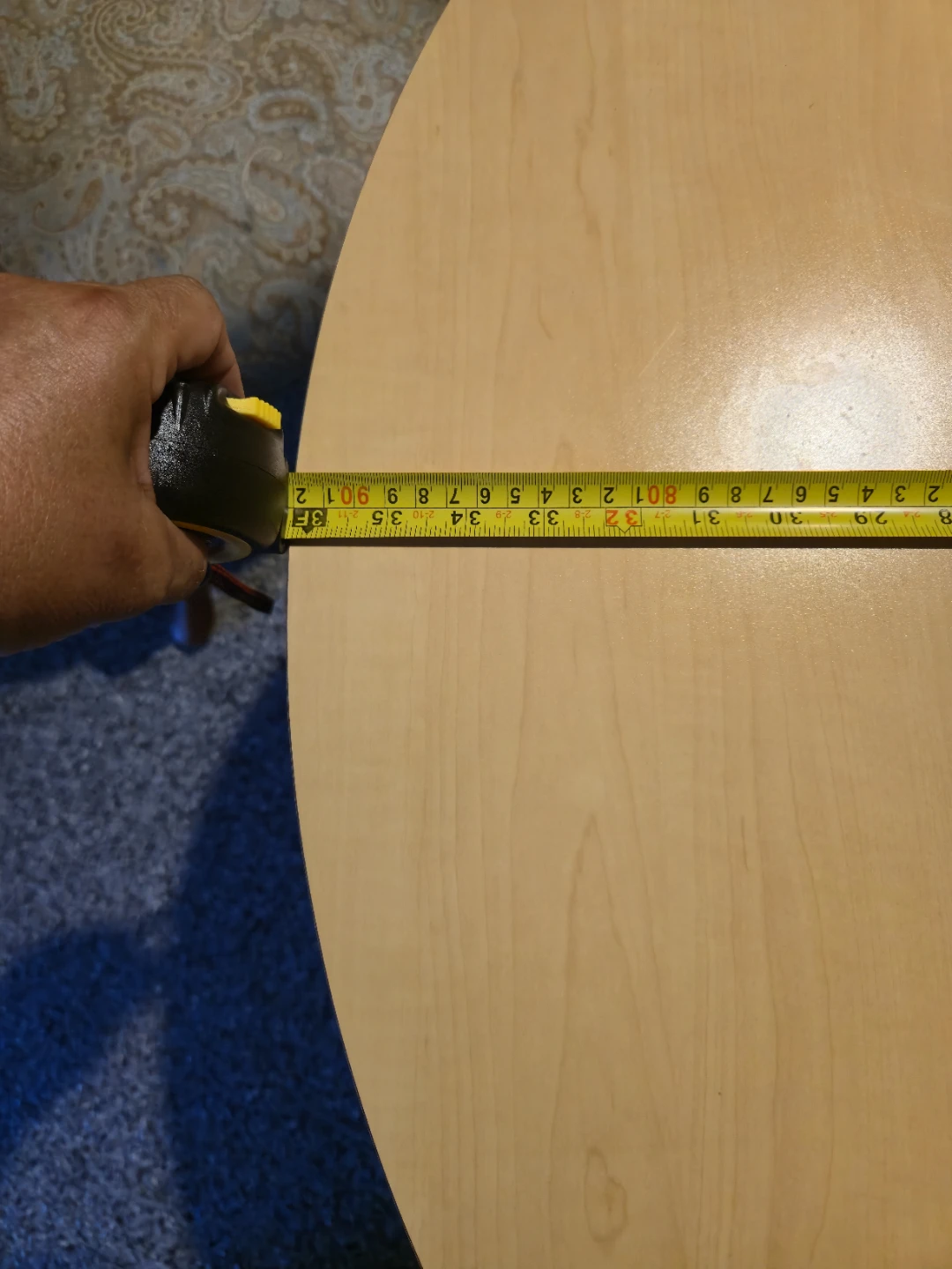 Round Wood Dining Table – 36" Diameter - photo 3