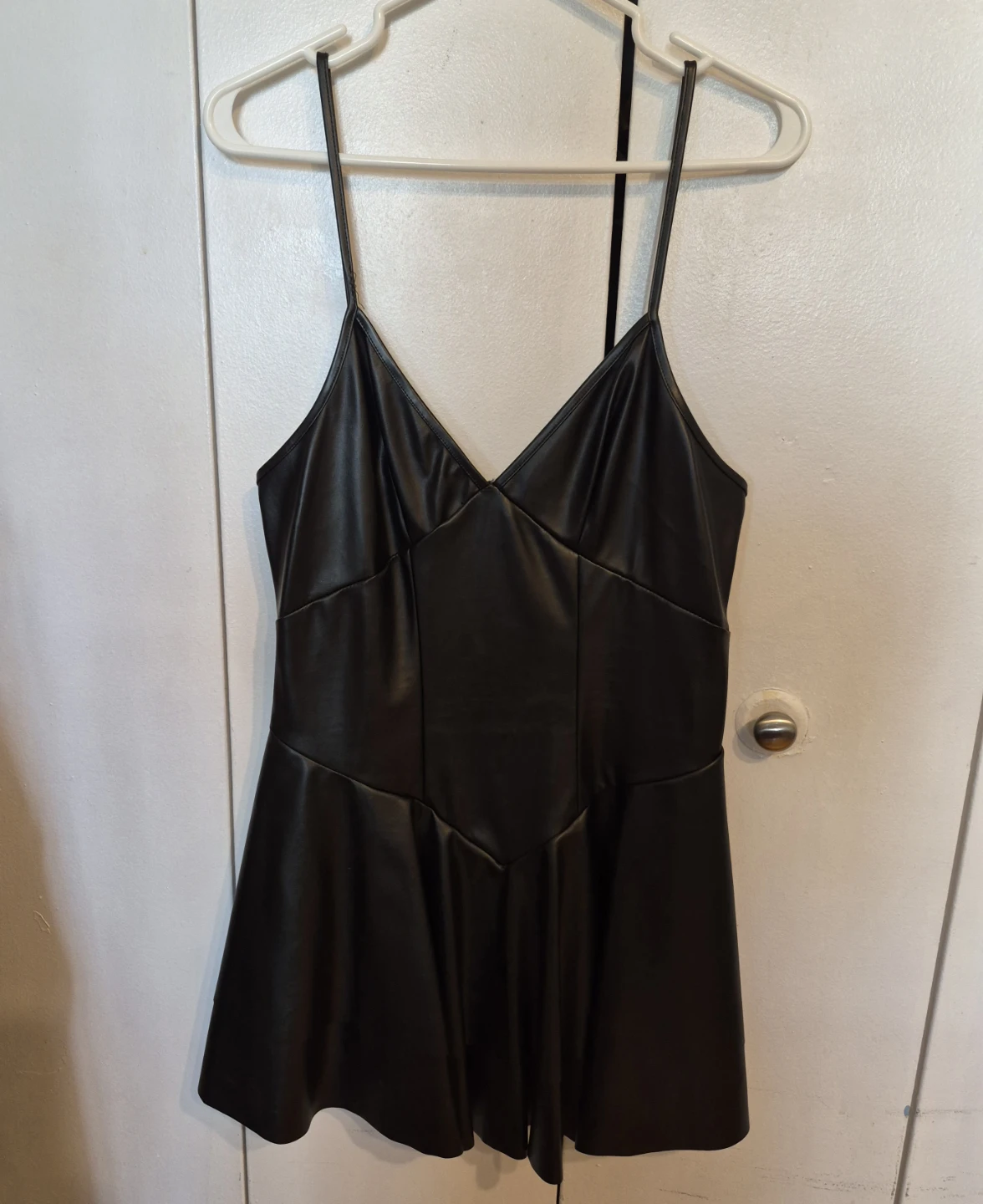 Black Faux Leather Dress (worn once)