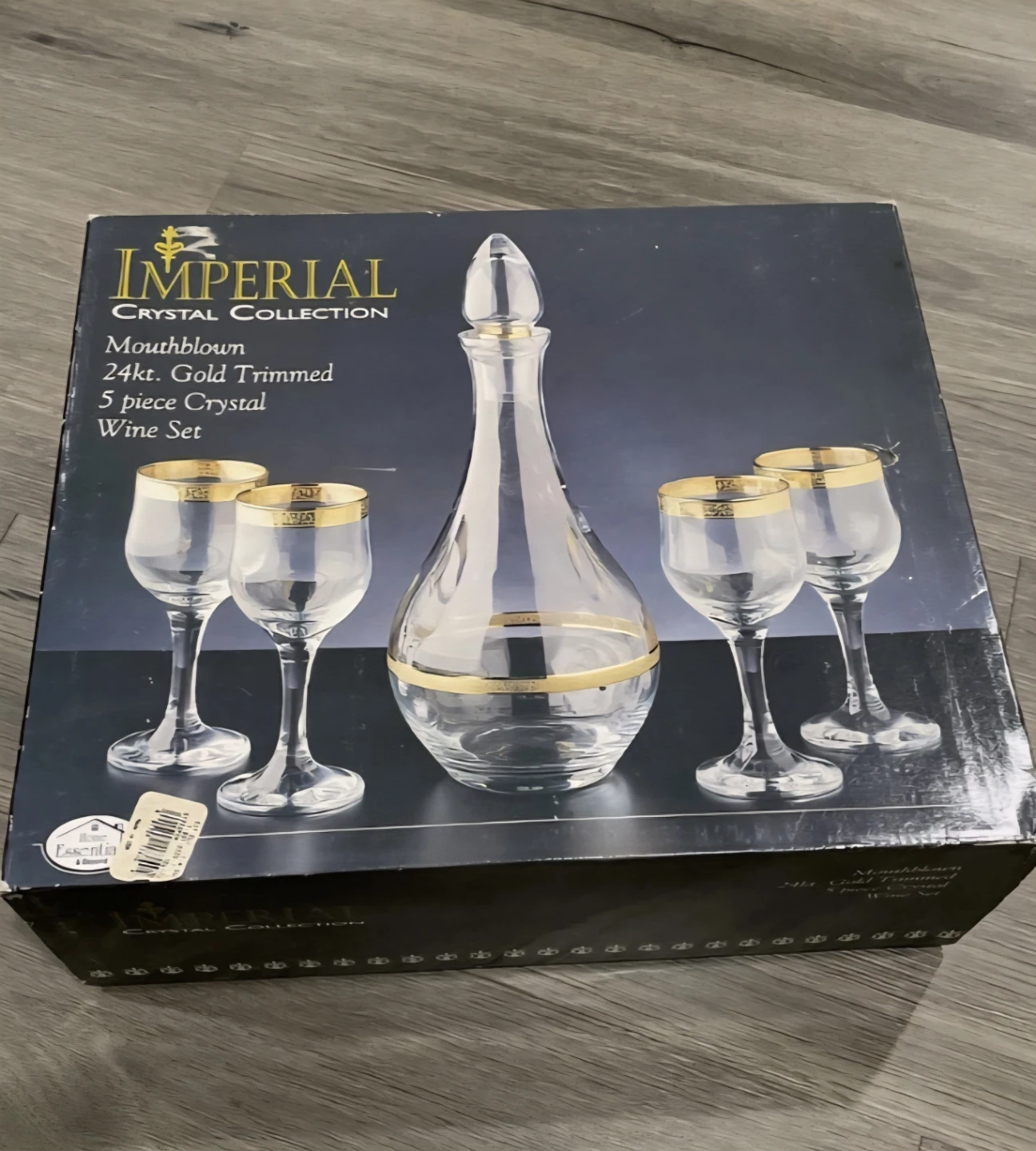 24k Gold wine set