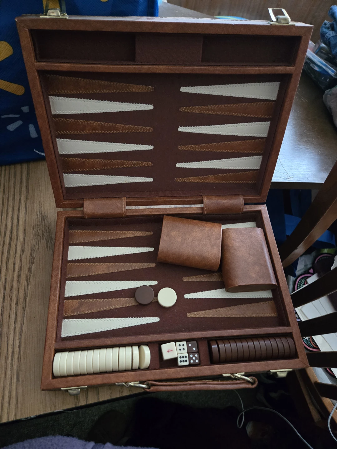 Brown Backgammon Set