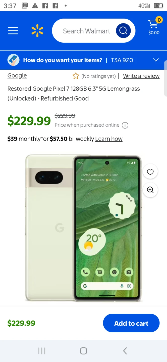 Restored Google Pixel 7 128GB 5G Lemongrass (Unlocked) - photo 2