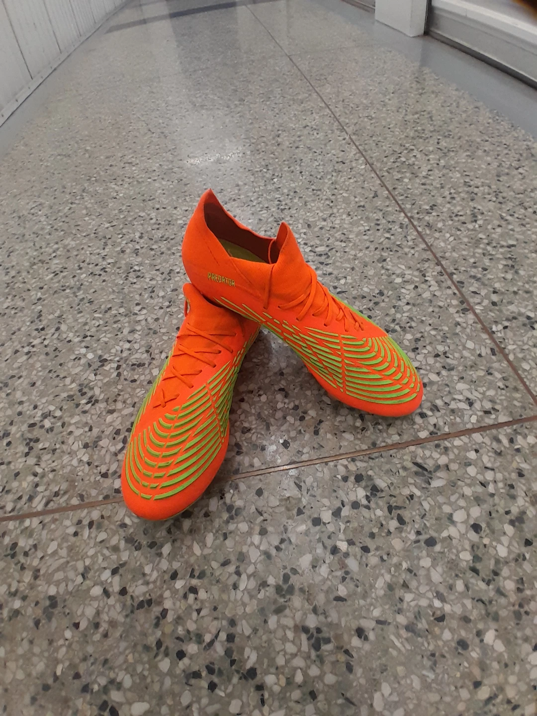 Adidas Predator Soccer Cleats - Orange/Green Size 10 - photo 3