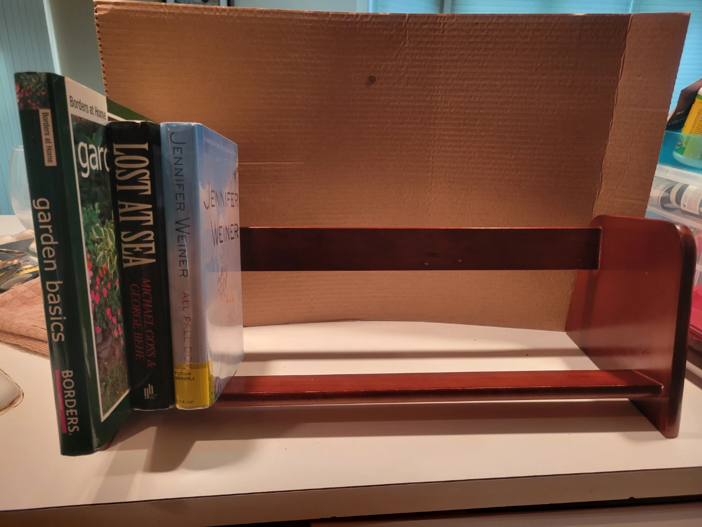 Wooden Book Stand Shelf - photo 3