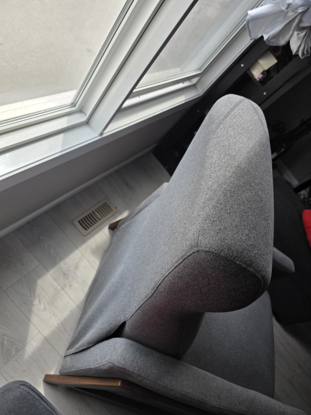 Grey Fabric Recliner Chair - photo 5