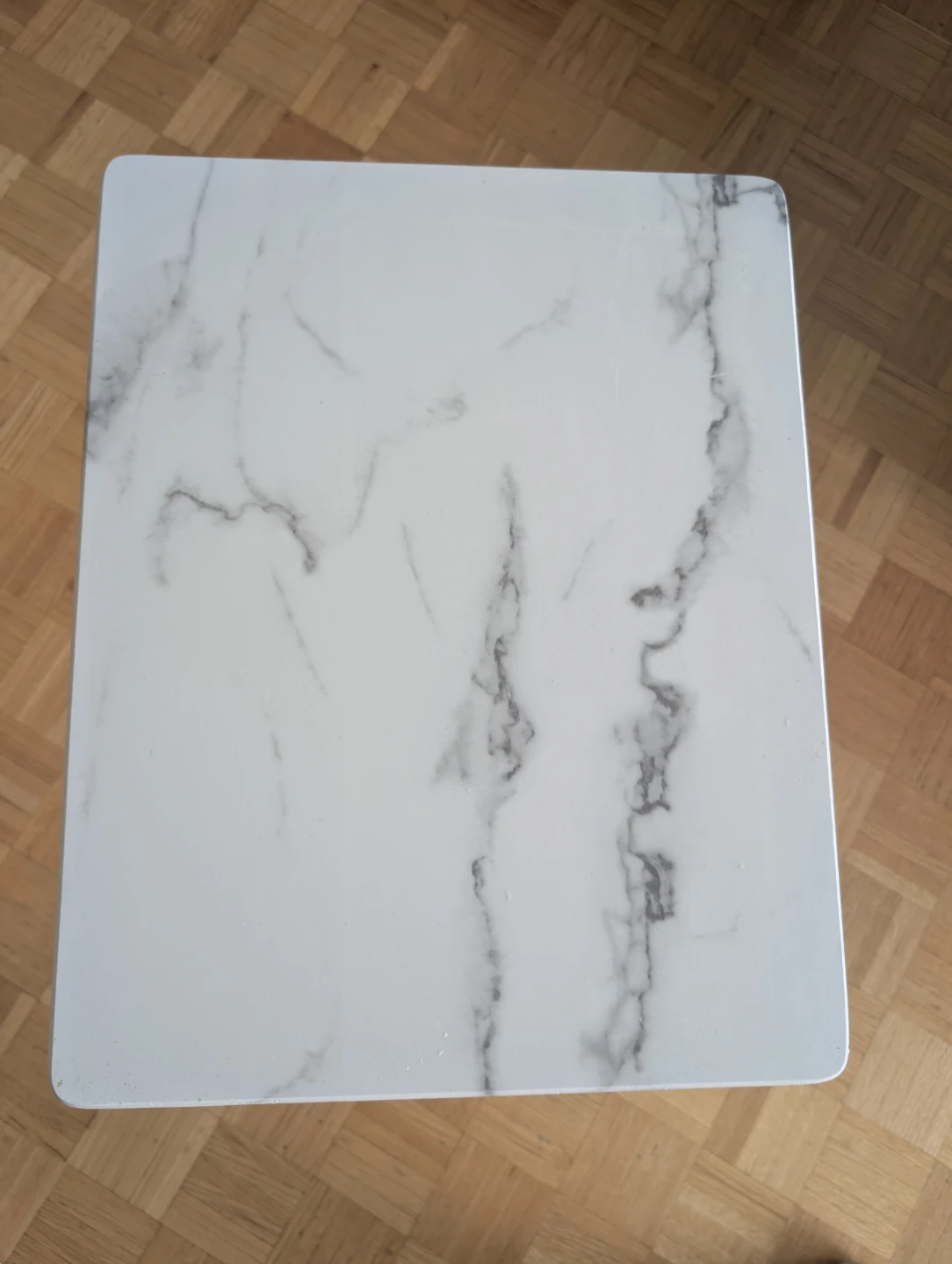 Marble-look TV Tray Table - photo 4