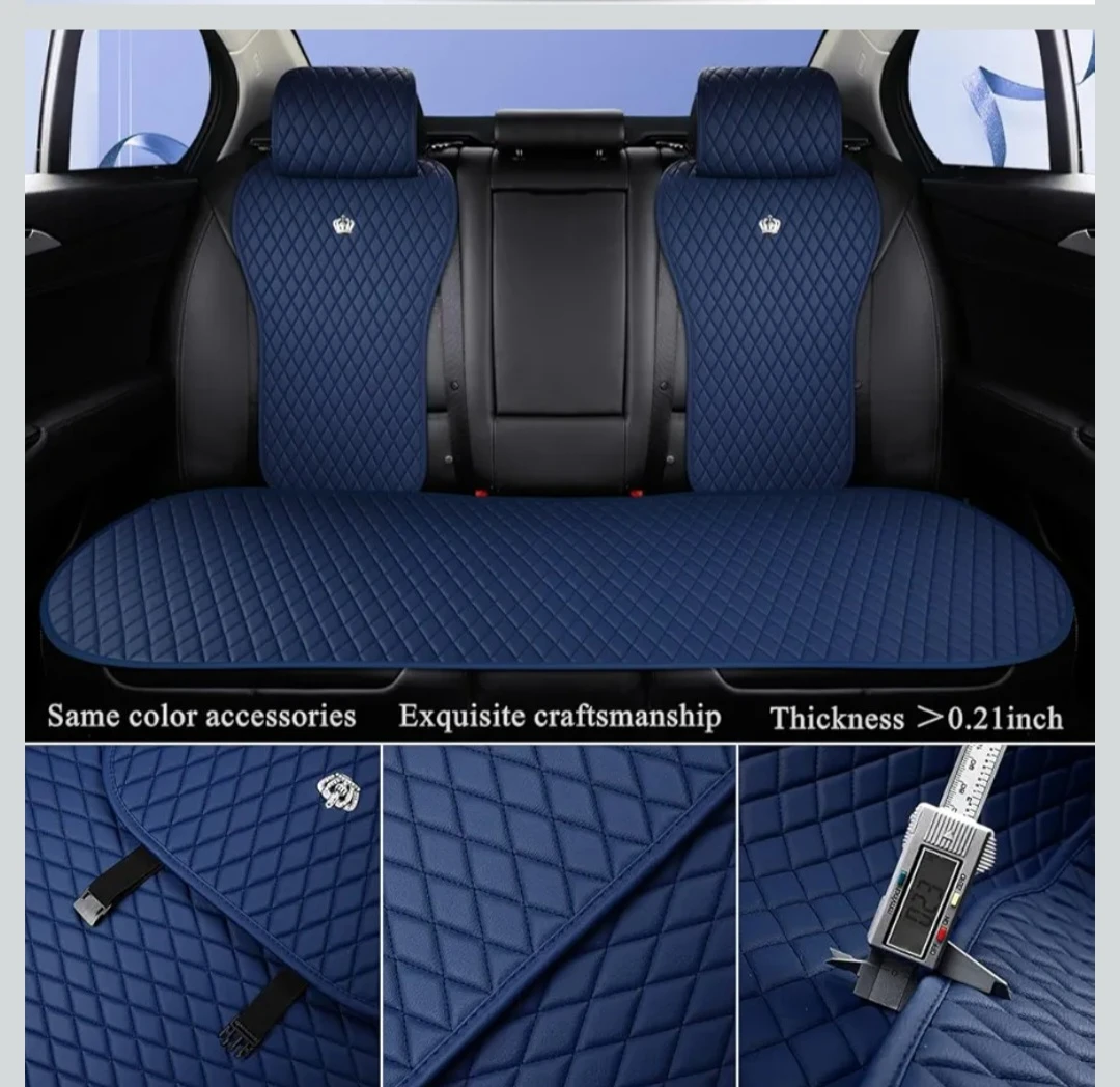 Red rain  Blue Diamond Quilted Car Seat Covers - photo 2