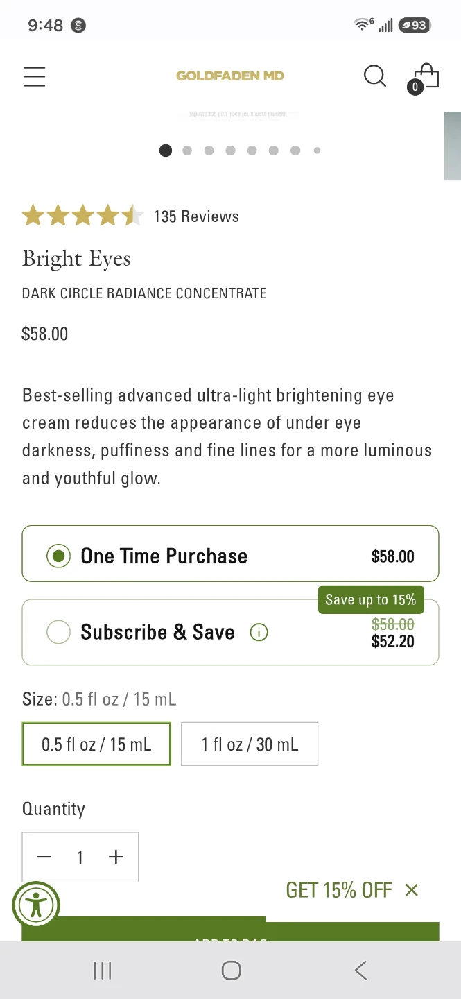 Goldfaden MD Bright Eyes Dark Circle Radiance Concentrate ⚽️ - photo 3