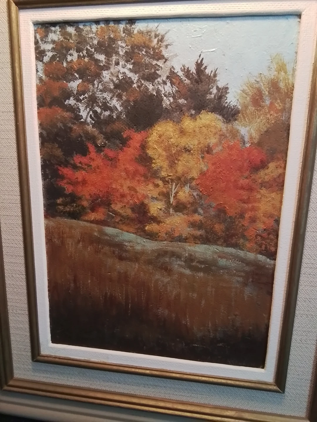 Vng 1992 Original Oil Landscape "Autumn" by Canadian Artist - photo 3
