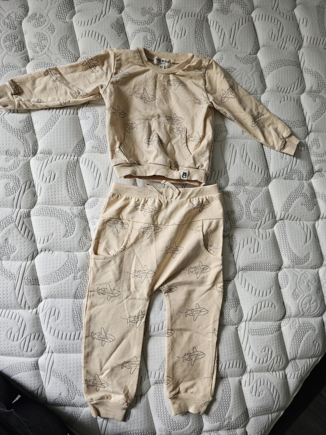 Little Bear "Beary" Crewneck Sweatshirt and Joggers Set 24 month