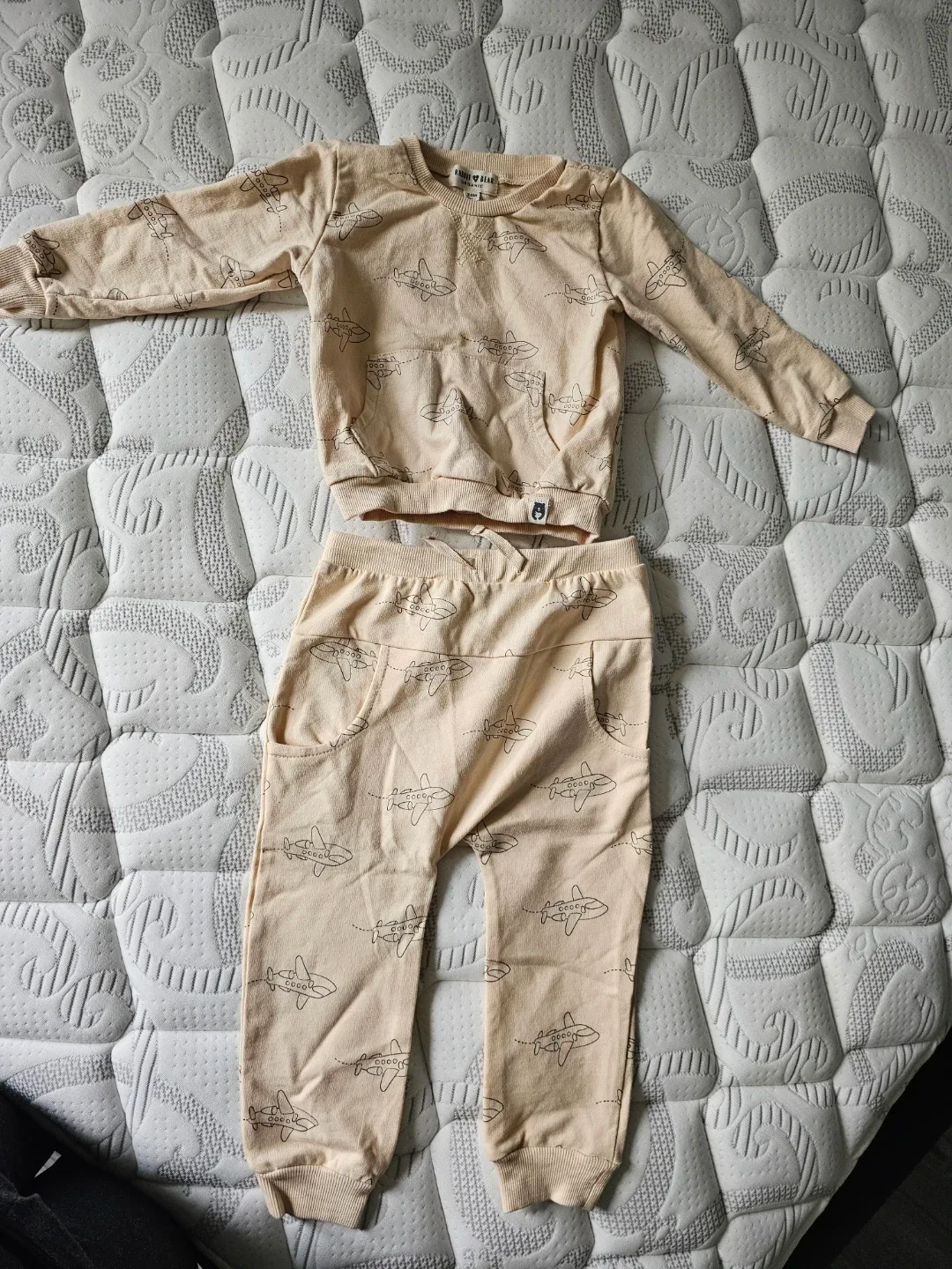 Little Bear "Beary" Crewneck Sweatshirt and Joggers Set 24 month