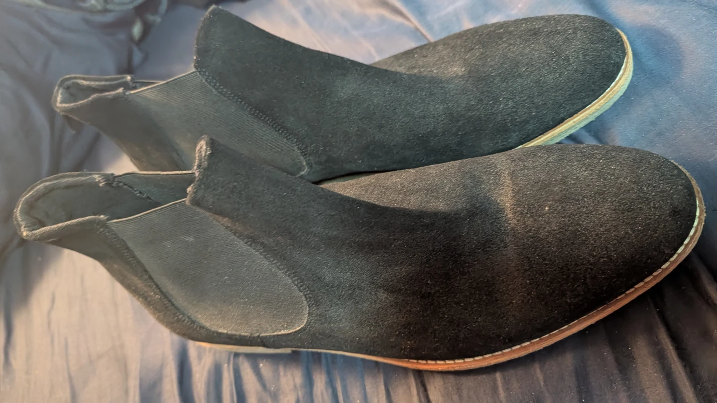 ALDO Black Suede Chelsea Boots 11