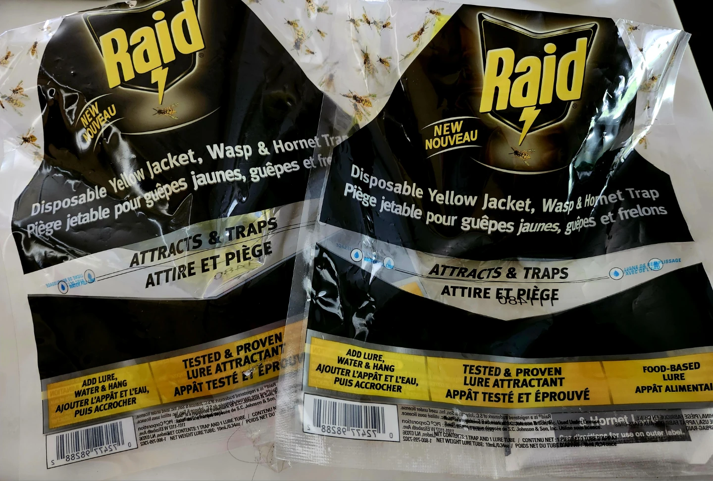 Raid Disposable Yellow Jacket, Wasp & Hornet Traps (2 Pack)