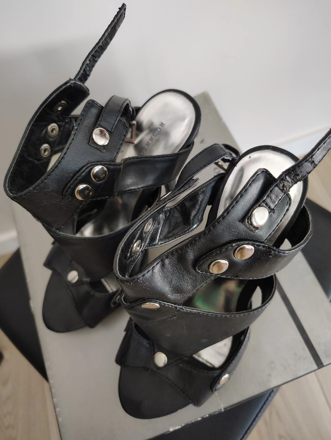 Quest Black Strappy Heels - photo 2