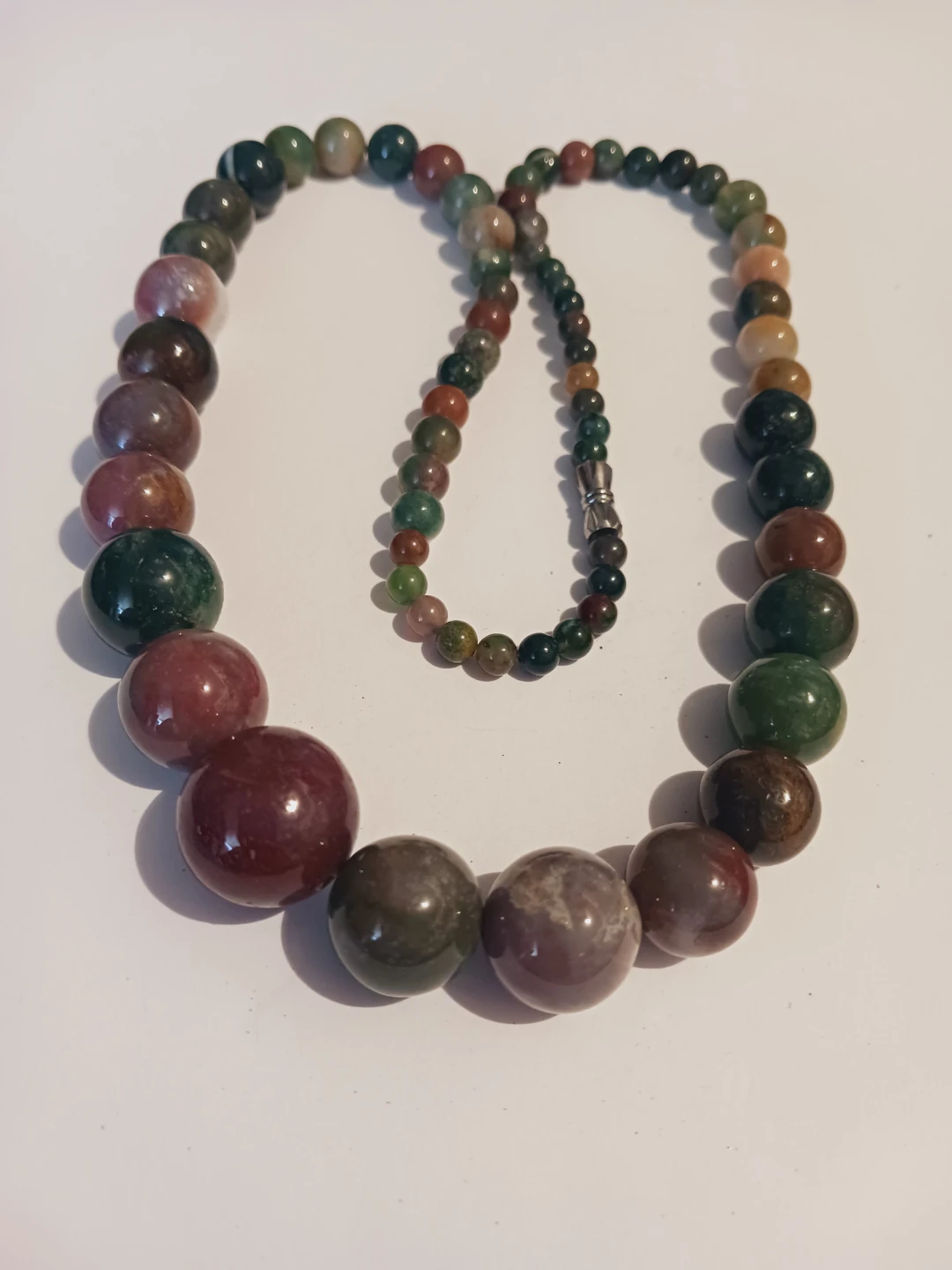Genuine Multi Gemstones Agate Beaded Necklace
