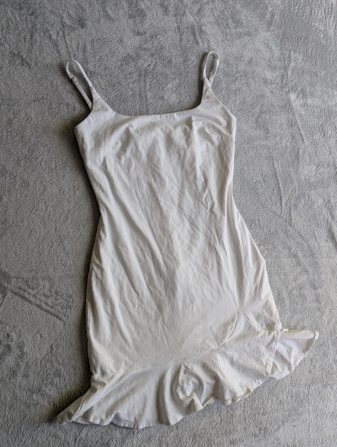 ⚽Princess Polly cotton White cami dress with ruffle hem - photo 4