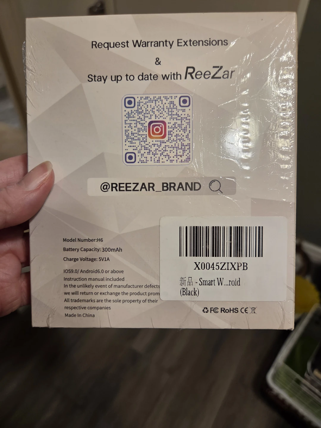 ReeZar H6 Smart Watch - Black - photo 2