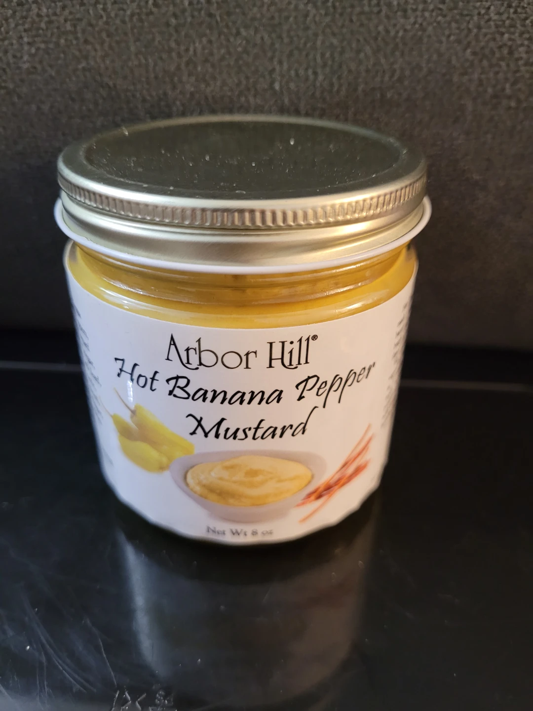 Arbor Hill Hot Banana Pepper Mustard 8 oz Jar