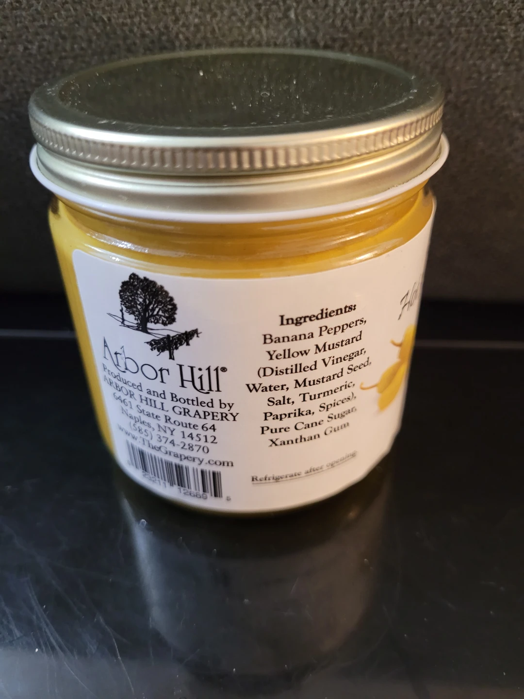 Arbor Hill Hot Banana Pepper Mustard 8 oz Jar - photo 2