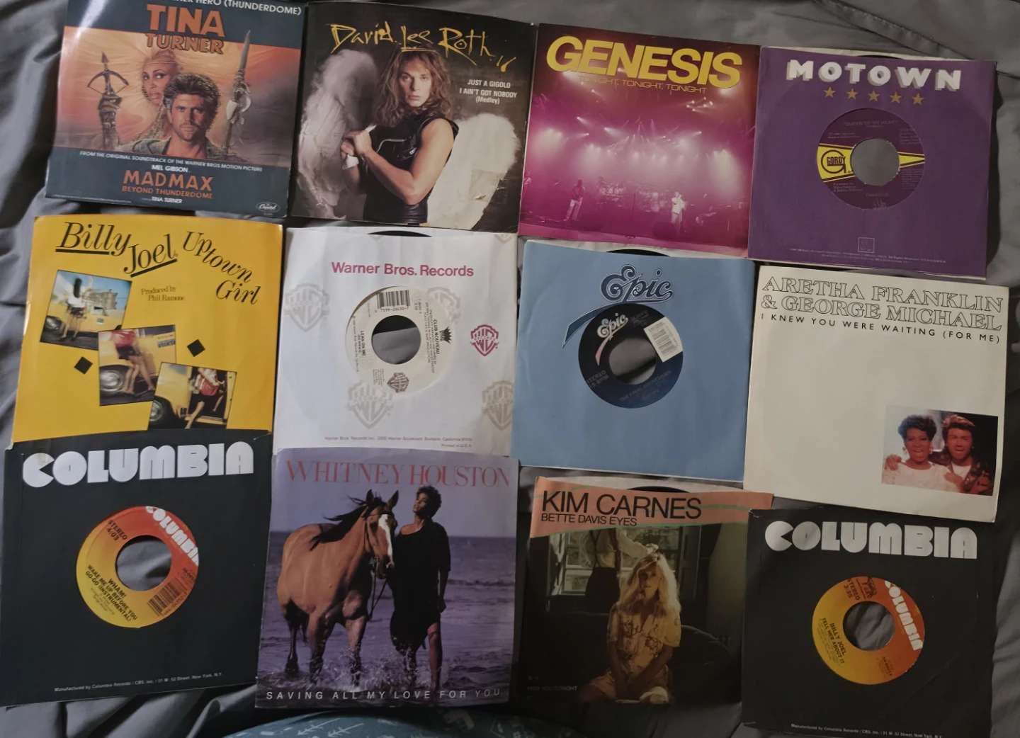 Lot of 10 7" Vinyl Records