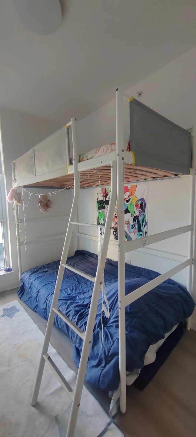 IKEA White Loft Bed Frame - photo 3