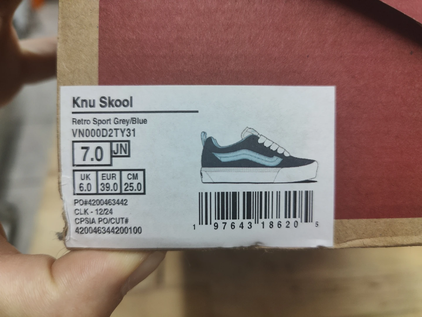 Vans Knu Skool Retro Sport Grey/Blue Sneakers