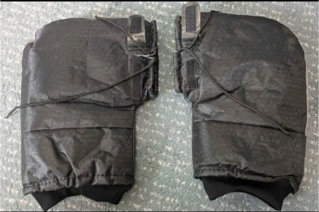 Handlebar Mitts / Pogies + pair of rubber overshoes