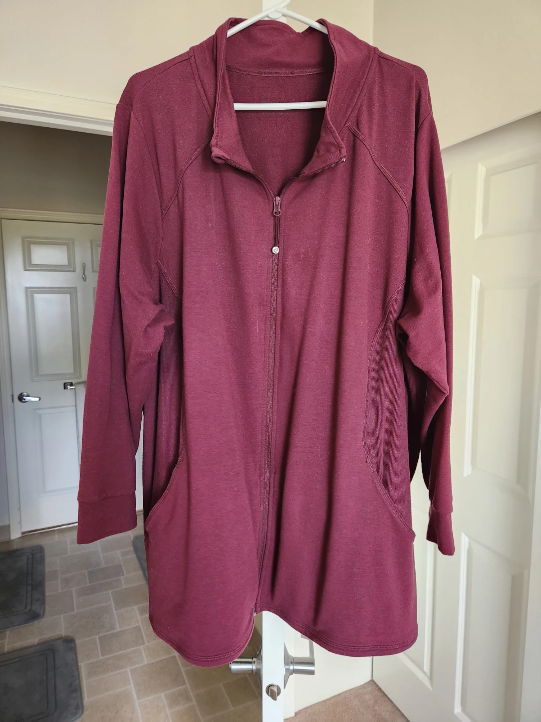 Athletic Zip-Up Sweater - photo 4