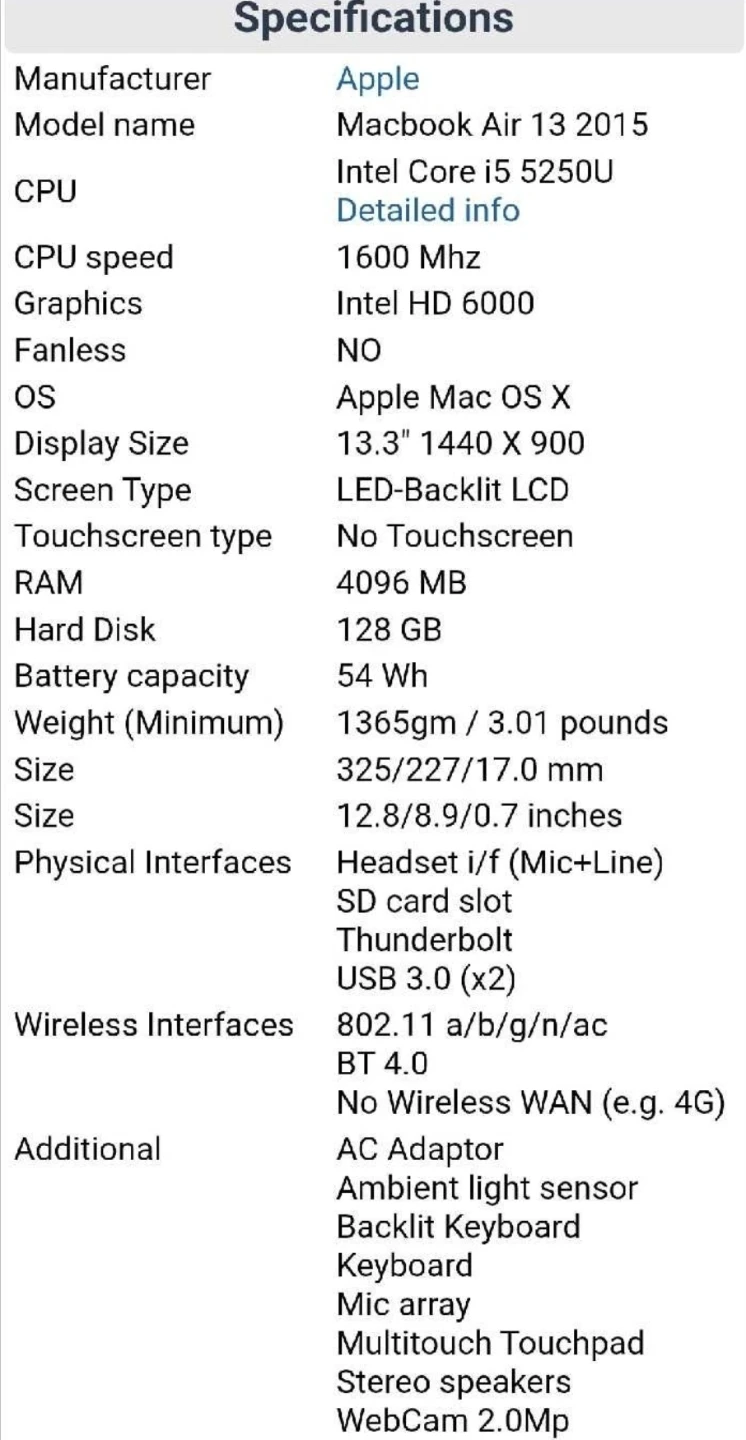Apple MacBook Air 13" 2015 Laptop - photo 2
