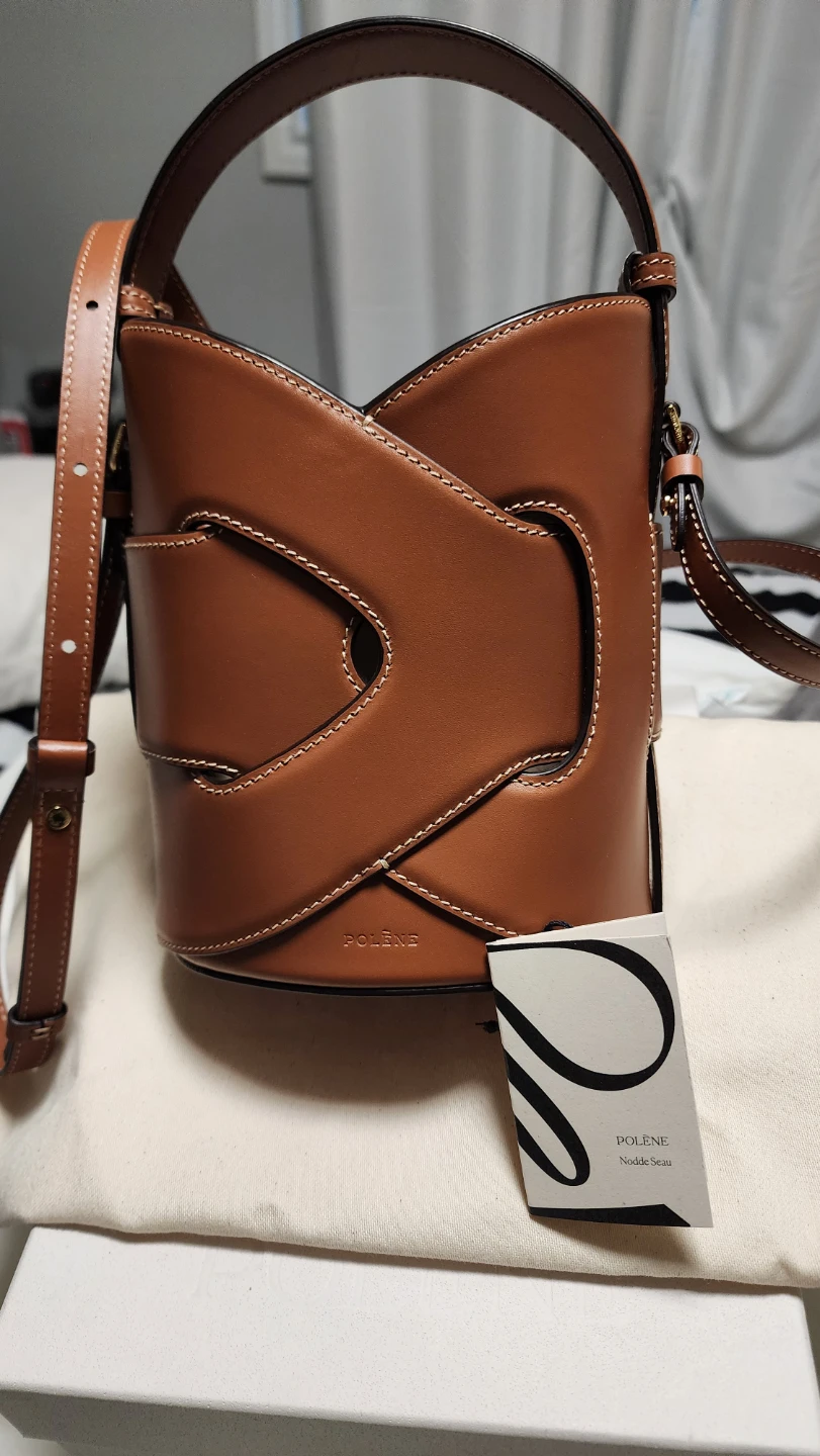 Polène Nodi Seau Brown Leather Bucket Bag - photo 2
