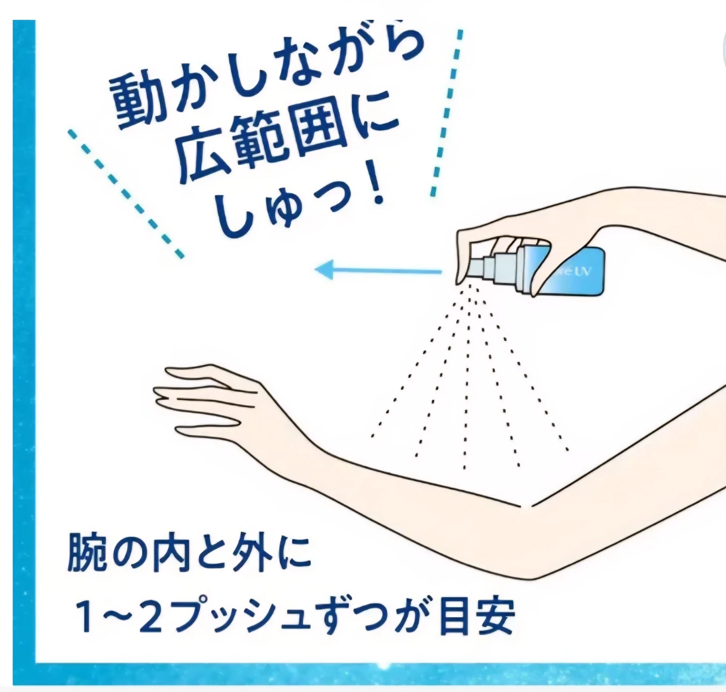 Biore UV Aqua Rich Mist UV SPF 50 Japan Hair/Skin protector - photo 3
