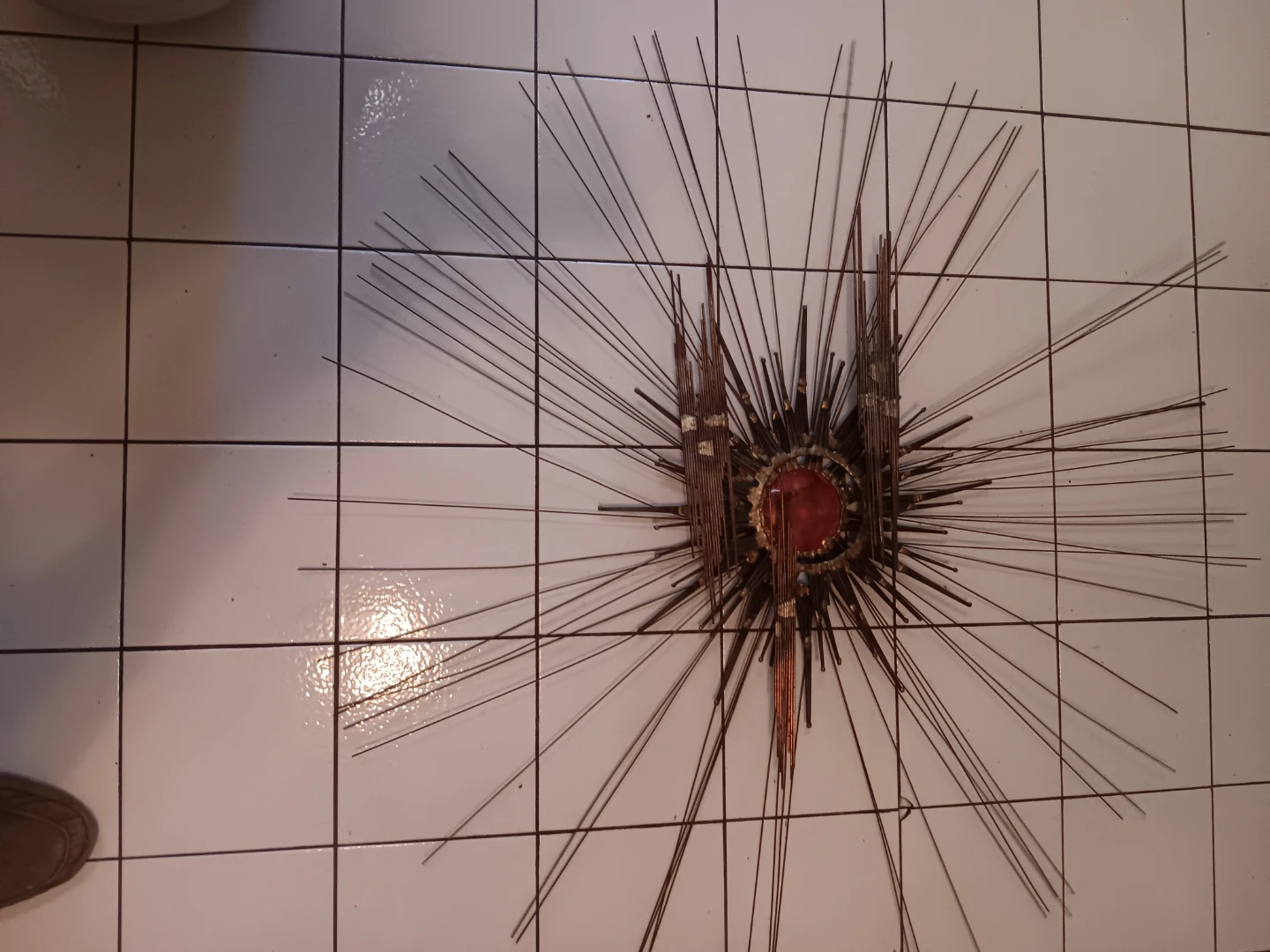 Vintage Sunburst Wall Art Sculpture - photo 2