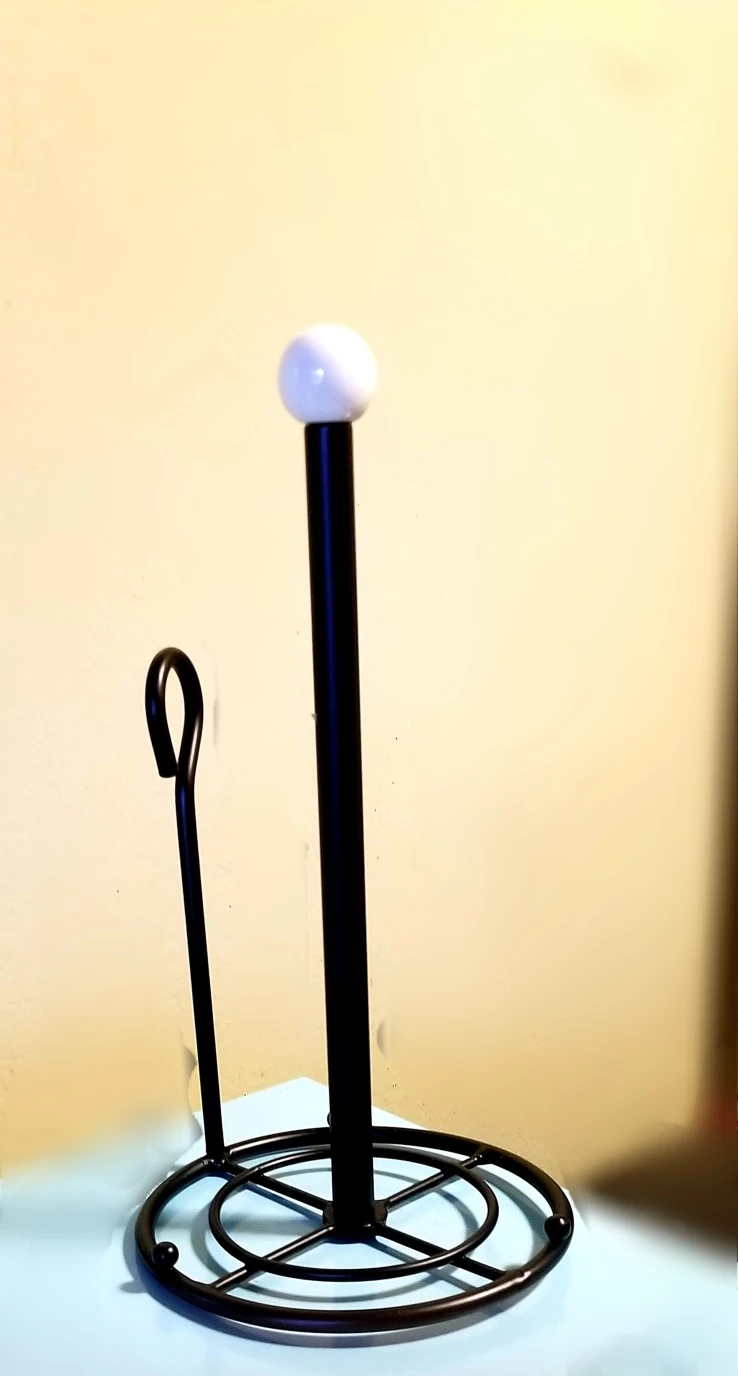 Black Metal Paper Towel Holder⚽