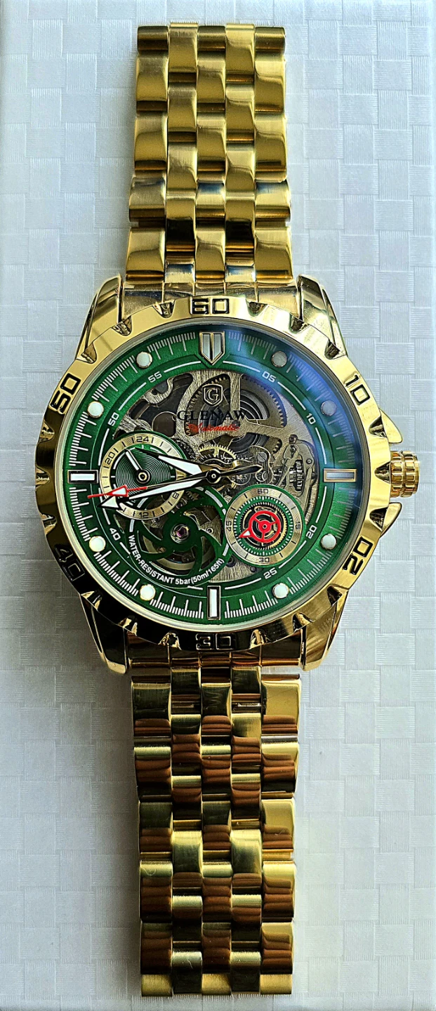 GOLDEN MECHANICAL WATCH (NEW)