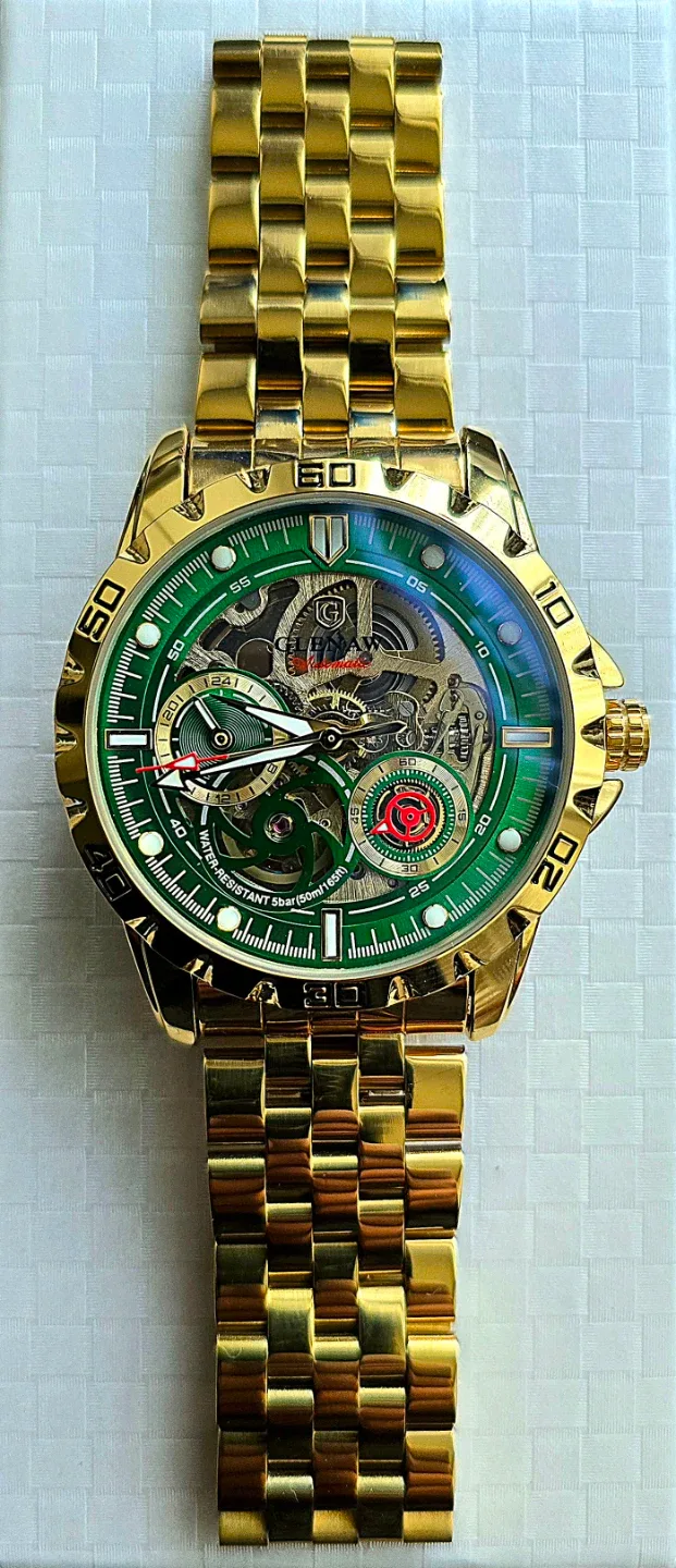 GOLDEN MECHANICAL WATCH (NEW)