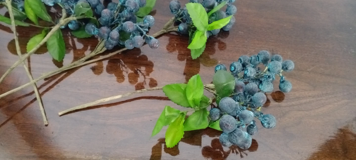 Artificial Blueberries Sprigs - photo 3