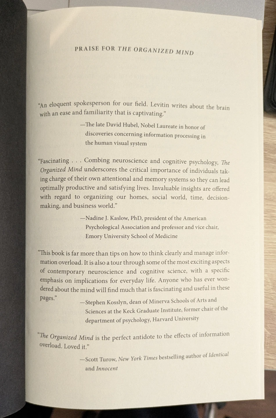 The Organized Mind by Daniel J. Levitin Book - photo 3