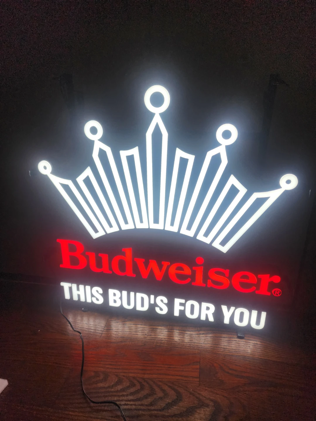Budweiser "This Bud's For You" Light Up Sign - photo 3