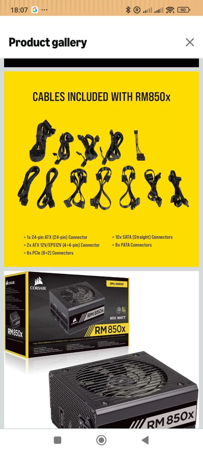 Corsair RM850x 850 Watt Power Supply - photo 3