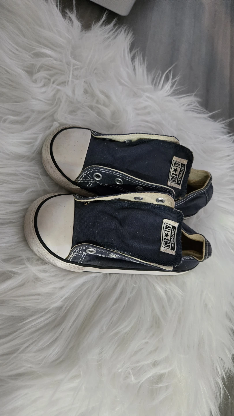 Converse All Star Navy Canvas Shoes Toddler Size 10 - photo 2