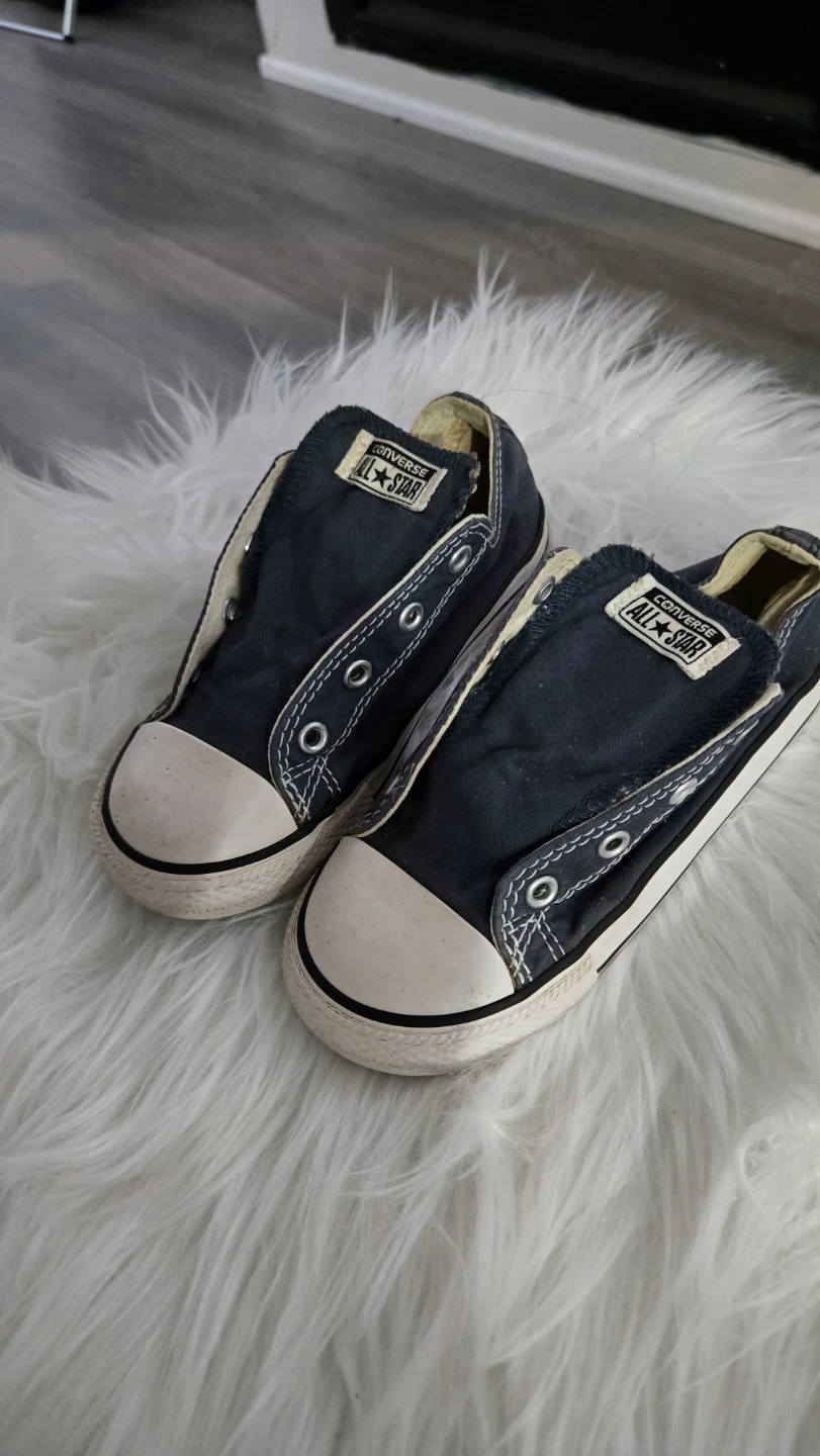 Converse All Star Navy Canvas Shoes Toddler Size 10 - photo 3