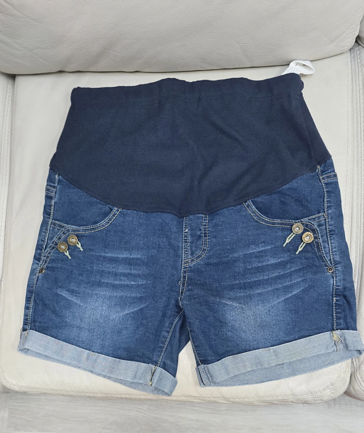 Maternity Denim Shorts XXL
